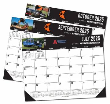 12 Different Full Color Pages - Full Size Desk Blotter Calendar 22" X 17.25"