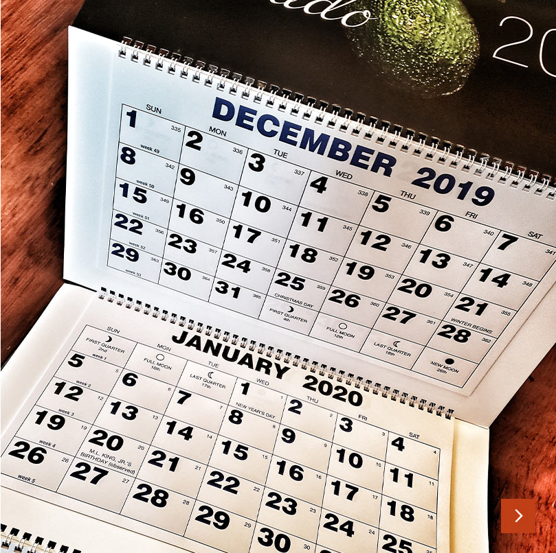 3-4 Month Calendars