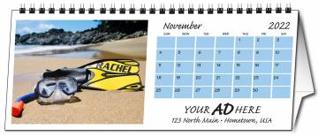 Personalized Name Desk Calendar Gift (Large -11")
