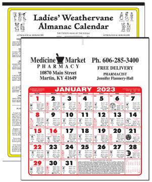 Ladies' Weathervane Almanac Calendar