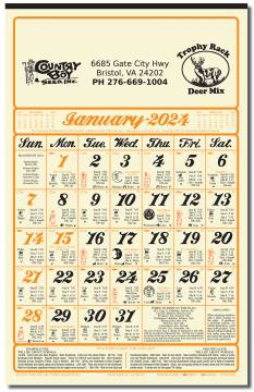Weatherbird Almanac Calendar
