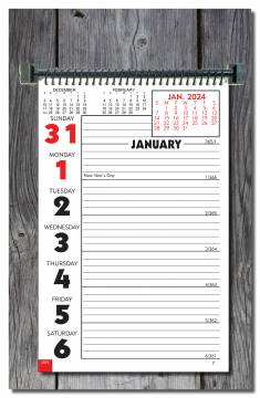 Weekly Planning Wall Calendar with Memo Space and Almanac info (No Ad)- B1AW1