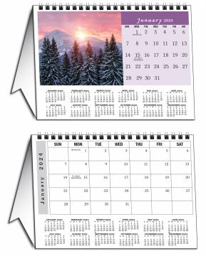Scenic America Desk Tent Calendar (WITH AD)