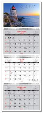 3 Month View Calendar with Your Name in the Image (Gift)