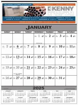 Full Color Contractor Calendar...Scheduling and Working Days in a Week