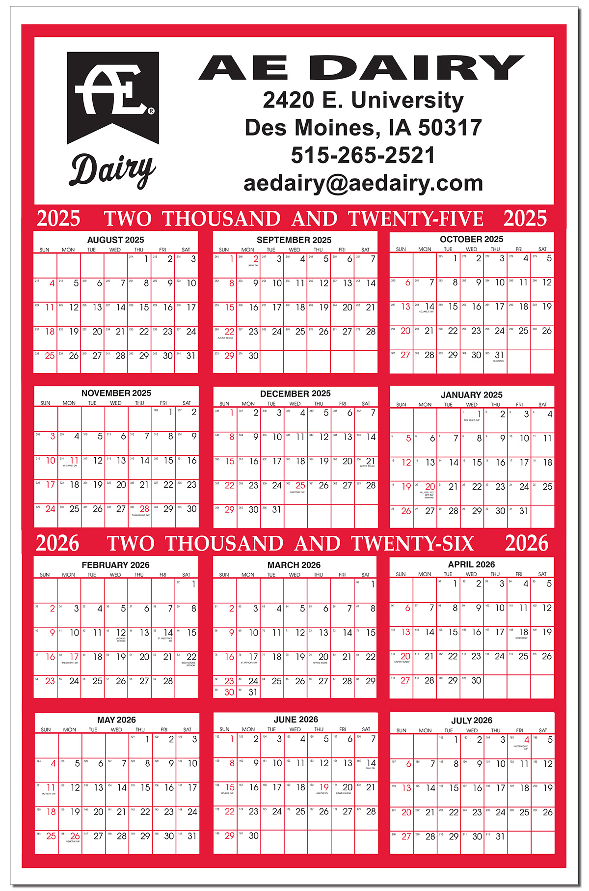 Academic Year at a Glance: Calendar Company Academic Year at a Glance: Calendar Company