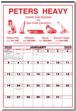 Contractor's Calendar - Large 19"x29"