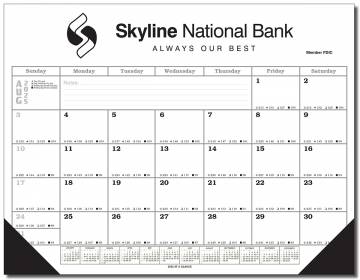 ACADEMIC YEAR(August-July) Large Desk Pad Calendar