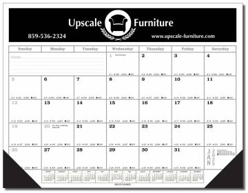 Large Desk Calendar (Huge Monthly) : Affordable WITH CORNERS