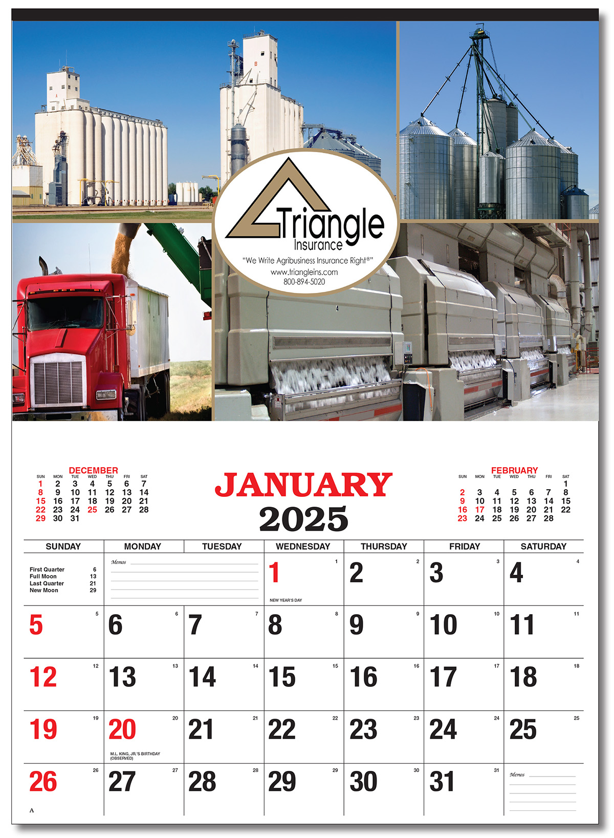 Large Format Custom Calendars - Promotional 12 Sheet Calendar