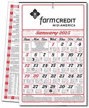 7 Sheet Farmers Almanac Calendar
