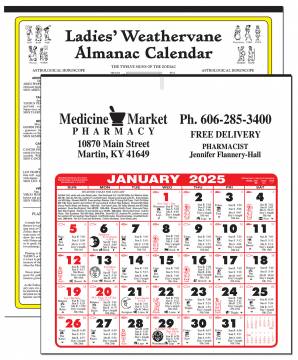 Ladies' Weathervane Almanac Calendar