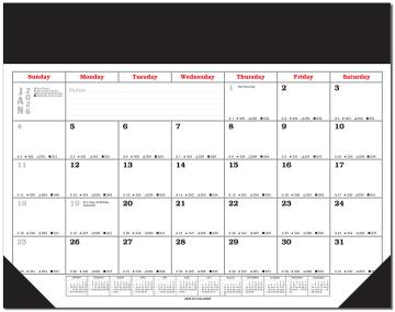2026 Desk Pad Blotter Calendars (17x22 with Vinyl top and corners)