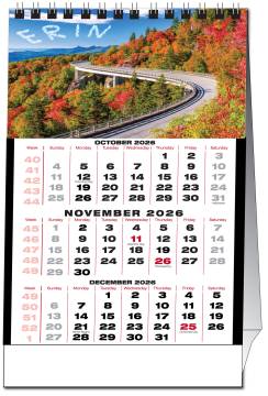 PERSONALIZED NAME Vertical Desk Calendars (picture name calendar)-B1IV1
