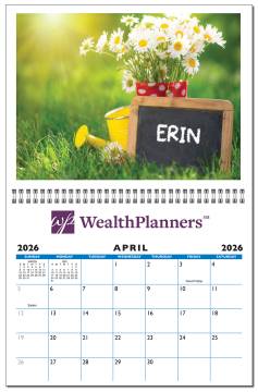 Photo Name "In the Image" Large Wall Calendar- I17
