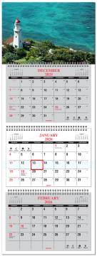 3 Month At a Glance with Scenic Photo- B1TY12SC