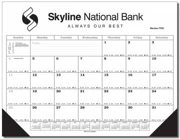 ACADEMIC YEAR(August-July) Large Desk Pad Calendar