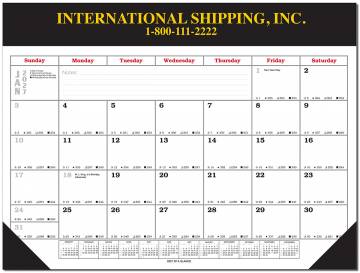 Desk Pad Blotter Calendars (17x22 with Vinyl top and corners)