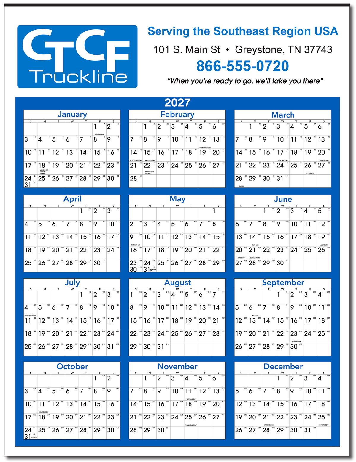 Year-At-A-Glance Poster Calendar | Promo Wall Calendars | Calendar