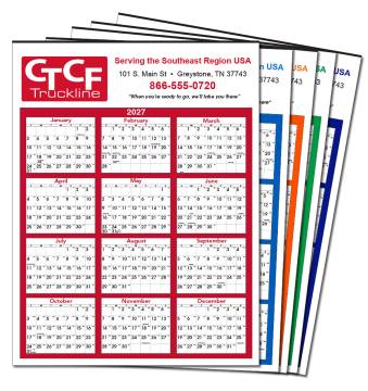 Year At A Glance Poster Calendar