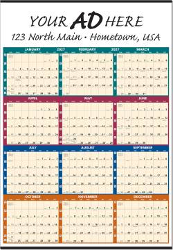 2027 Span Year Time Management 27"x38"