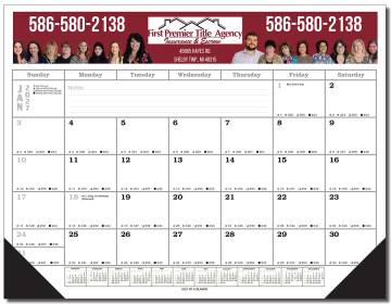 Full Color Desk Planner Calendar