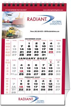 Vertical Custom Picture Tent Desk Calendar