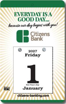 Daily Date Wall Calendar