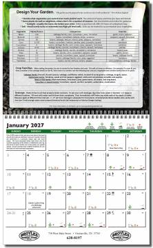 Gardening Almanac Calendar with Ad