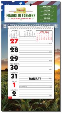 Weekly Planning Wall Calendar with Memo Space and Almanac info