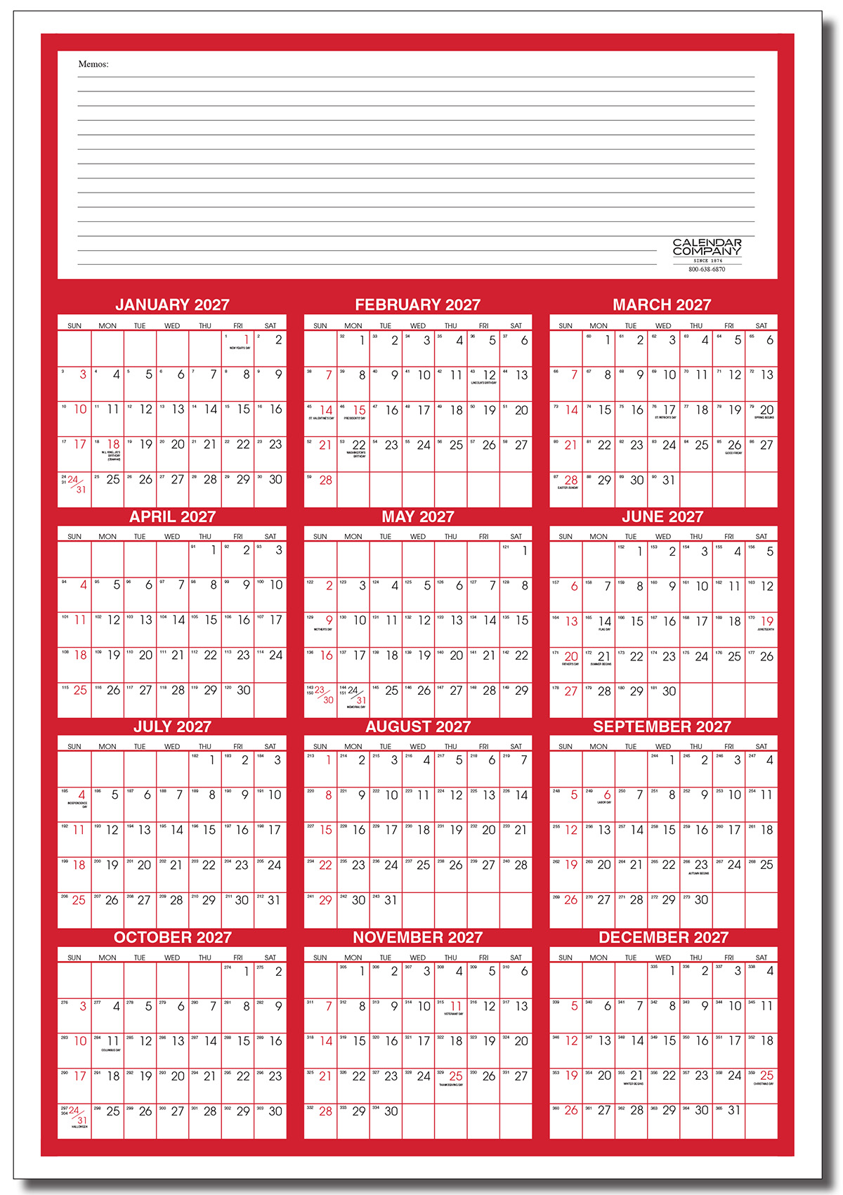 fragilerain ブックマーク&予定表 Large Year‑at‑a‑Glance Dry Erase Wall Planner | Calendar Company
