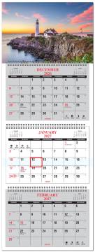 3 Month At a Glance with Scenic Photo- B1TY12SC