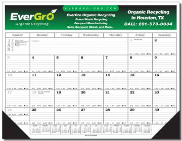 Monthly Desk Pad Calendar