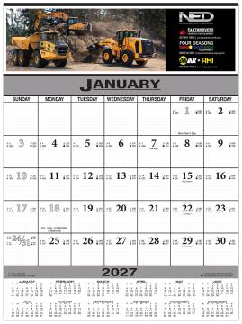 Full Color Contractor Calendar...Scheduling and Working Days in a Week