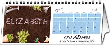 Personalized Name Desk Calendar (Large -11")
