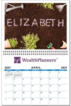 Photo Name "In the Image" Large Wall Calendar- I17