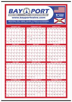 GIANT Custom Year At Glance Calendar (with week numbers)
