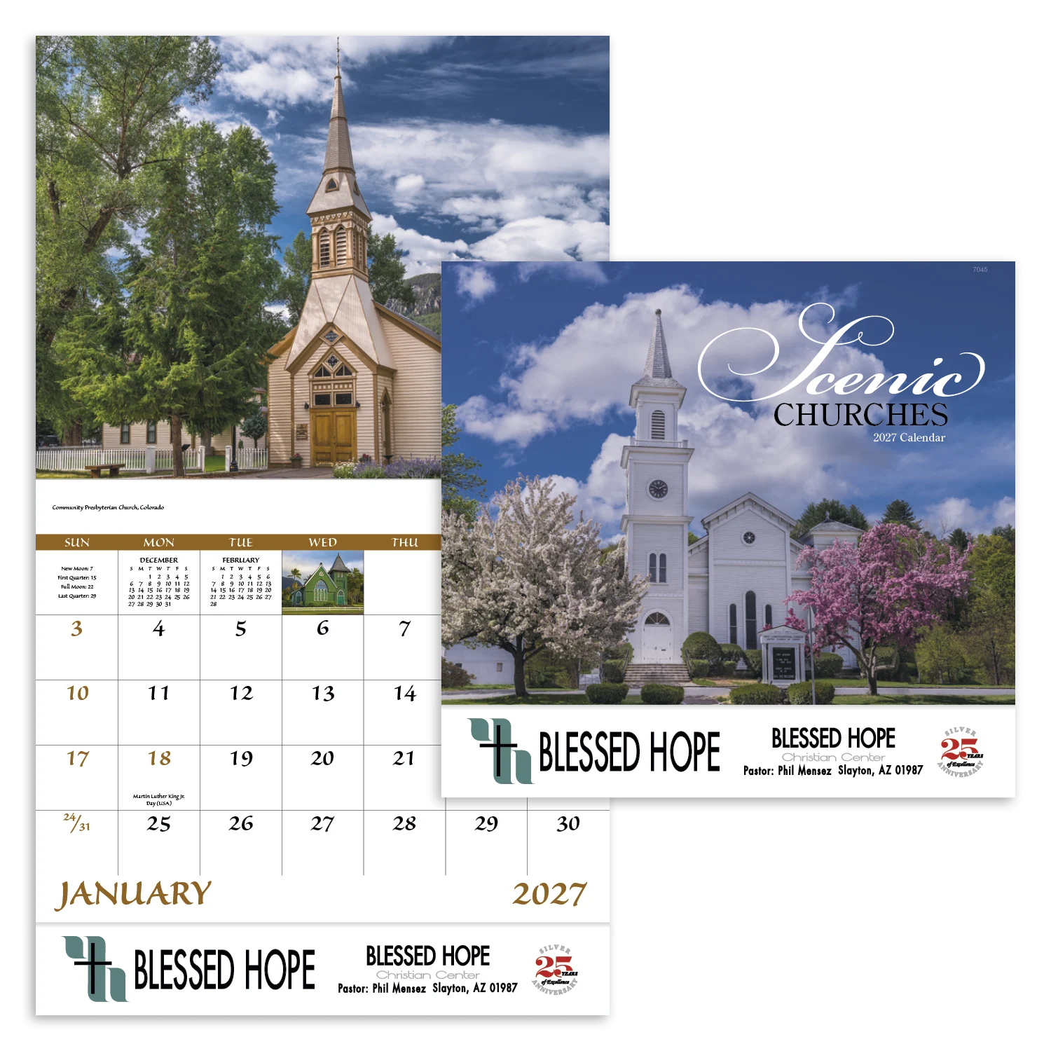 Scenic Churches Wall Calendar | Promotional Ad Calendar | Calendar Company