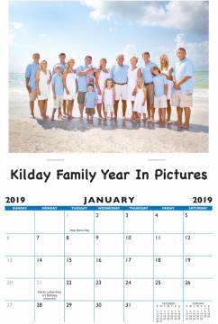 Create a Photo calendar-Family Calendar-12 or 13 Picture Calendar
