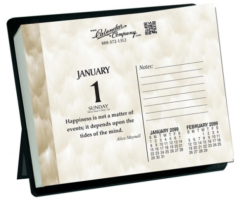 daily desk calendar