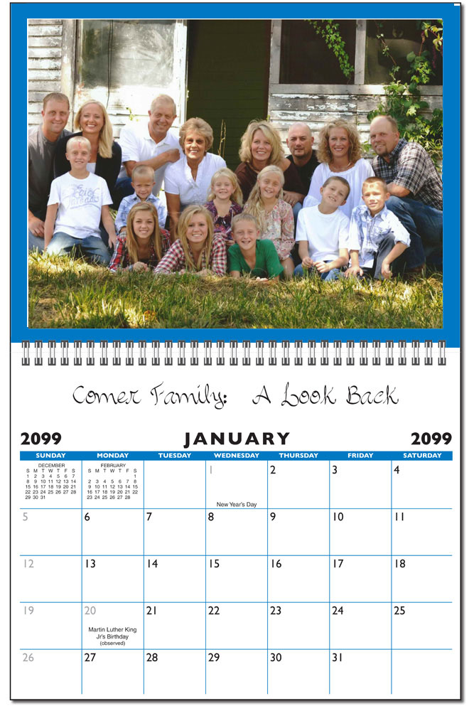 Family Calendar 2025 Mehdi Julian