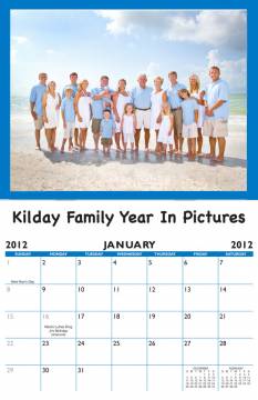 Family Birthday Calendar - PERSONALIZED