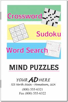 Combination Puzzle Book (Crossword, Word Search and Sudoku)
