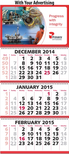 four month calendar 2018